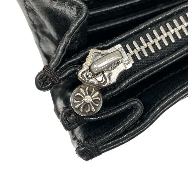 【CHROME HEARTS】クロムハーツ JUDY ジュディ 長財布 レザー メンズ 黒 ブラック