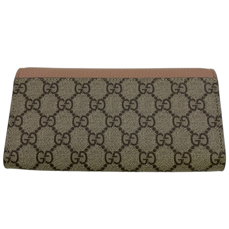 【GUCCI】グッチ ダブルG バイカラー コンチネンタルウォレット 456116 長財布 レディース GGスプリーム
