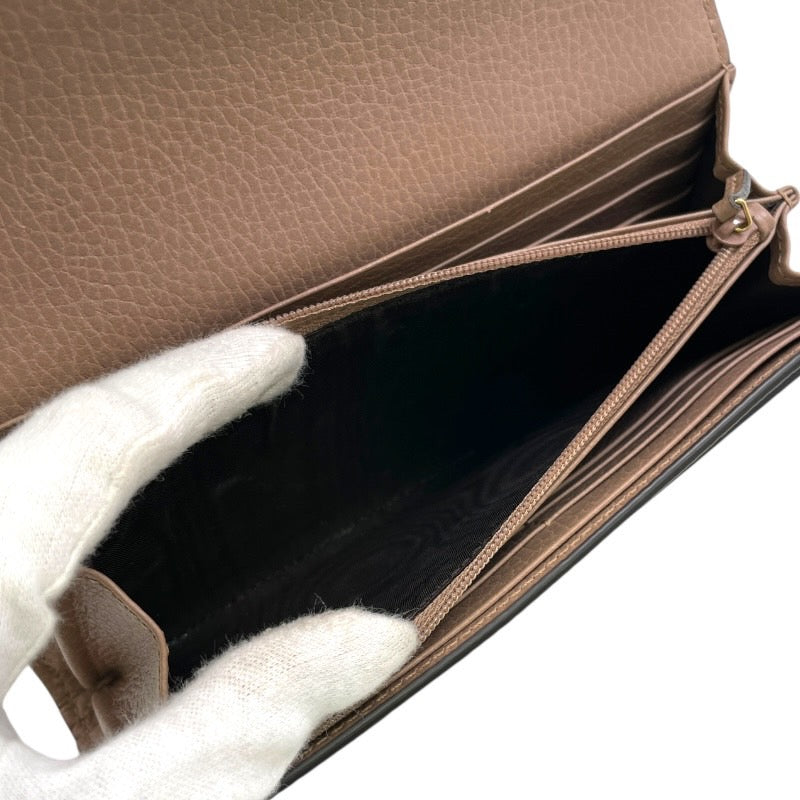 【GUCCI】グッチ ダブルG バイカラー コンチネンタルウォレット 456116 長財布 レディース GGスプリーム
