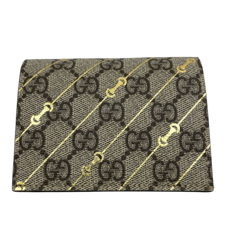 GUCCI】グッチ GGスプリーム コンパクトウォレット 774332 二