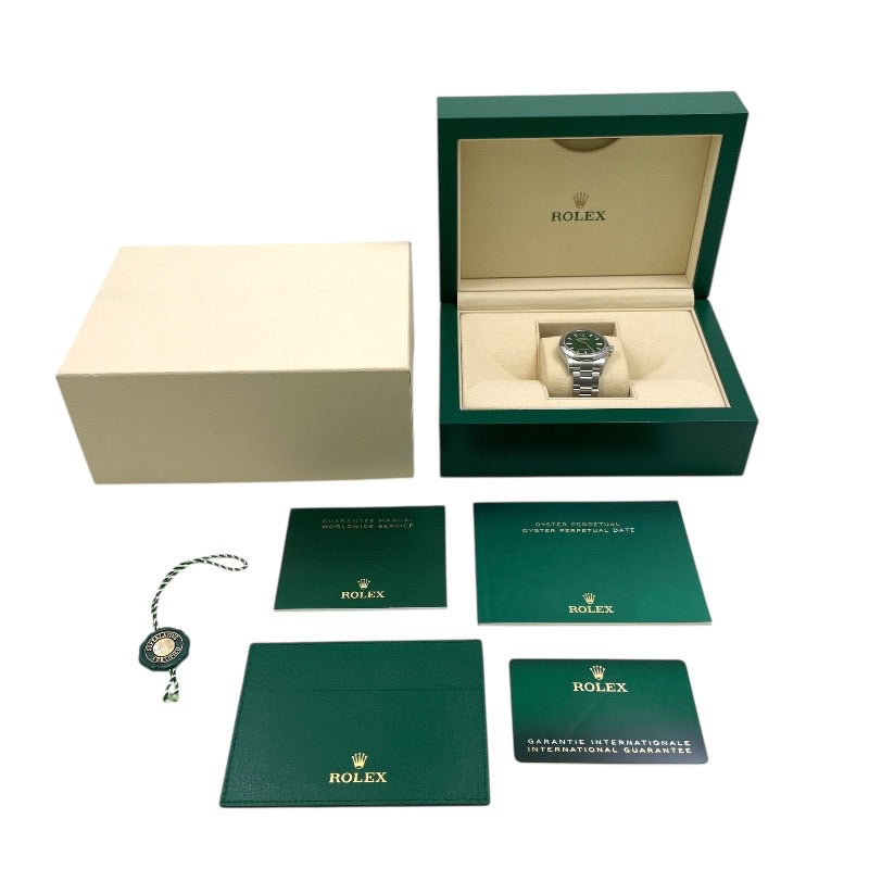 【ROLEX】ロレックス オイスターパーペチュアル31 277200 腕時計 ステンレススチール レディース 2021年ギャラ 自動巻き グリーン 緑