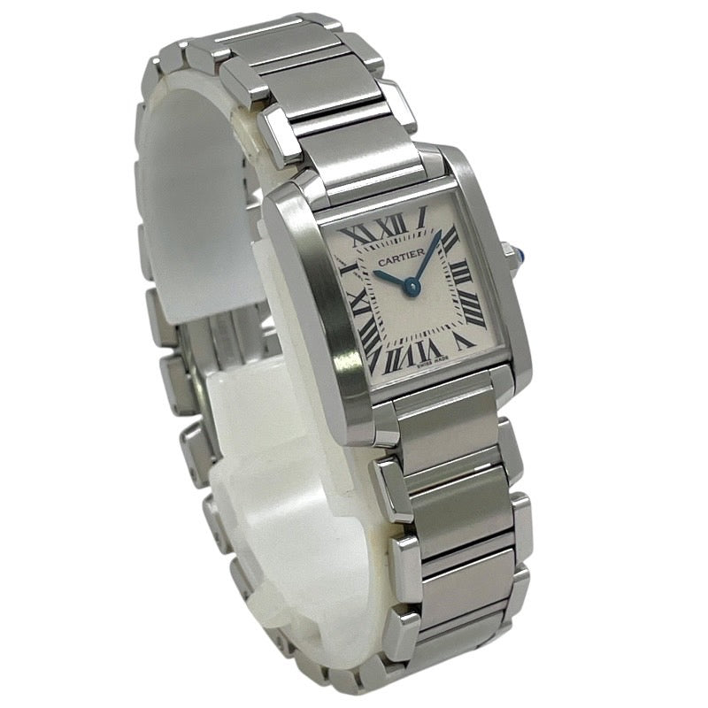 【CARTIER】カルティエ タンクフランセーズSM W51008Q3 腕時計 ステンレススチール レディース クォーツ