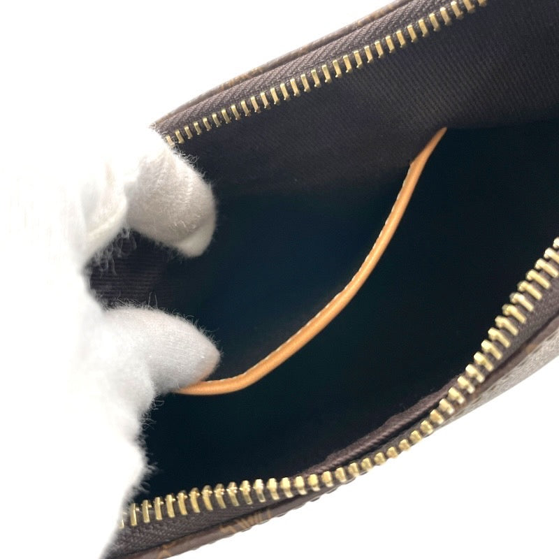 【CELINE】セリーヌ マカダム ワンショルダー ショルダーバッグ レザー レディース セミショル ハンド アクセサリーポーチ ブラウン CE00/24