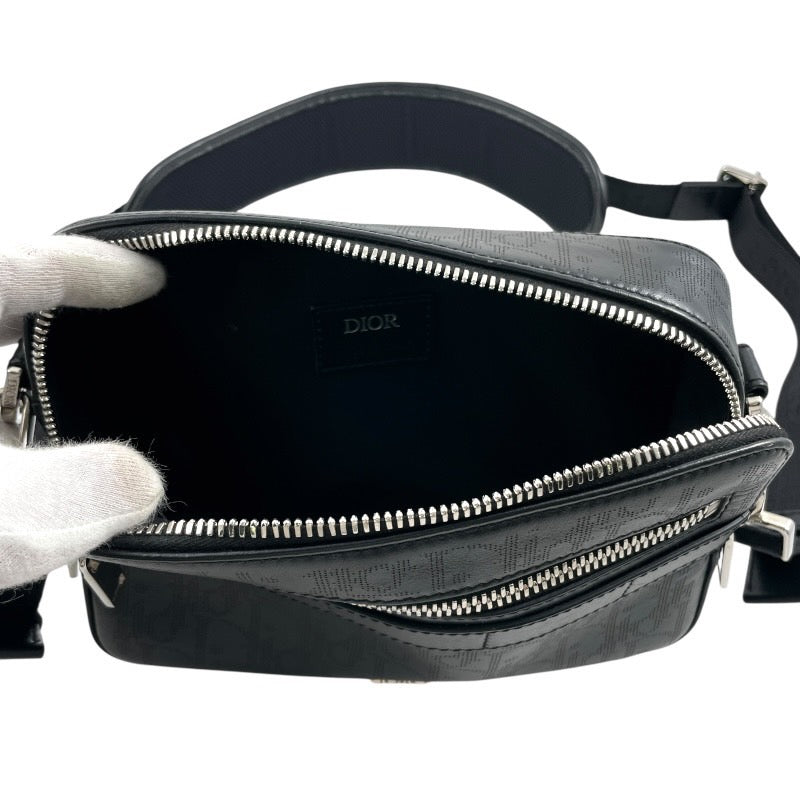 【Dior】ディオール ギャラクシー サファリ メッセンジャー 1ESPO206VPI ショルダーバッグ レザー メンズ 黒 ブラック レディース