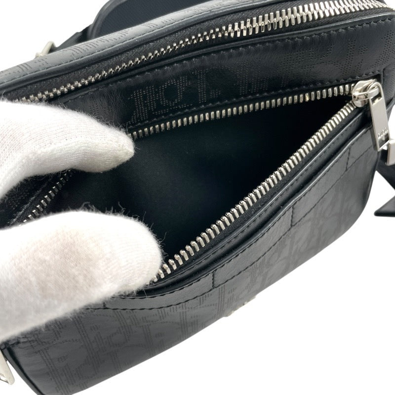 【Dior】ディオール ギャラクシー サファリ メッセンジャー 1ESPO206VPI ショルダーバッグ レザー メンズ 黒 ブラック レディース