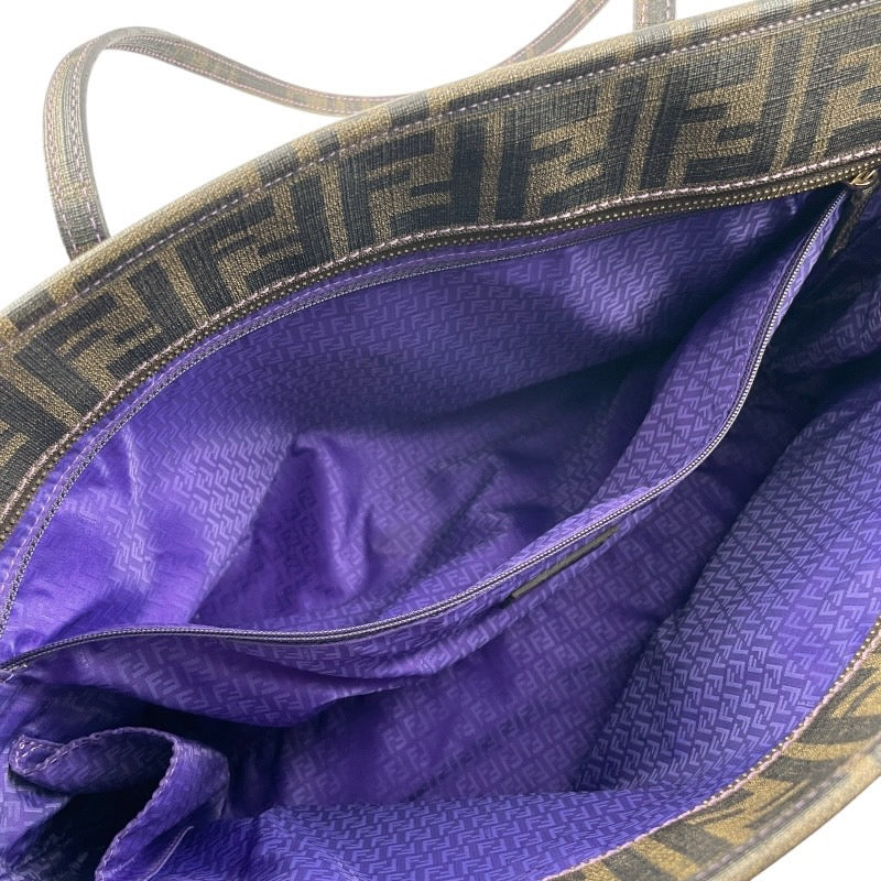 【FENDI】フェンディ ズッカ トート 8BH198 トートバッグ PVC レディース PVC ハンド カーキ