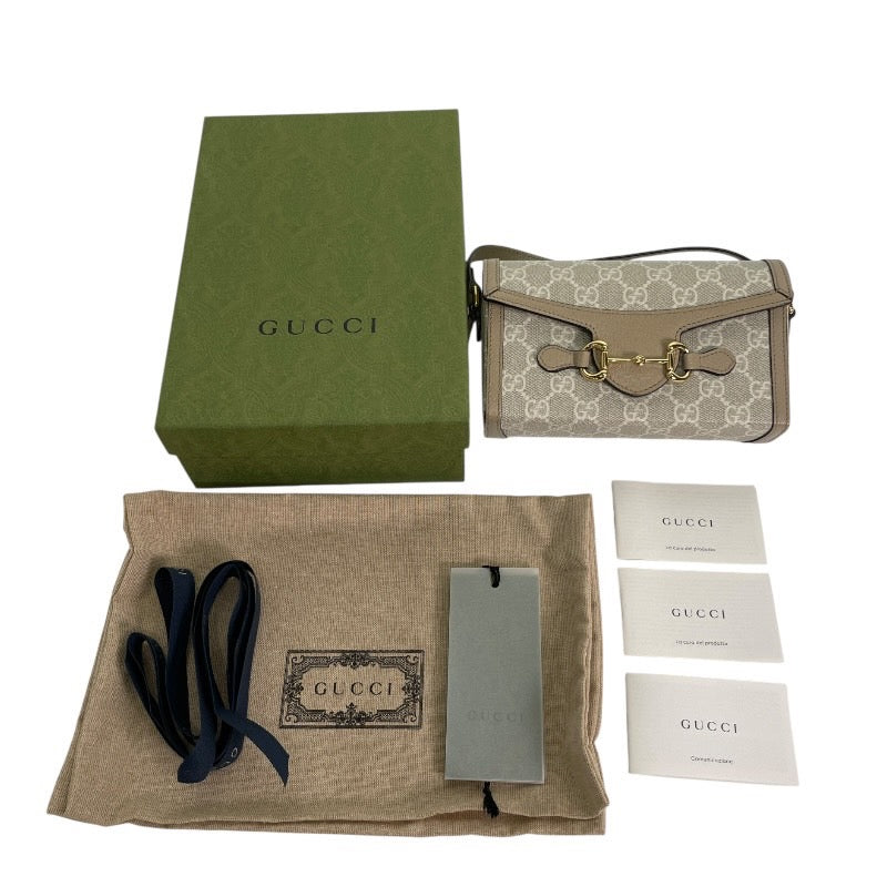【GUCCI】グッチ ホースビット1955 699296 ショルダーバッグ レディース GGスプリーム ポシェット
