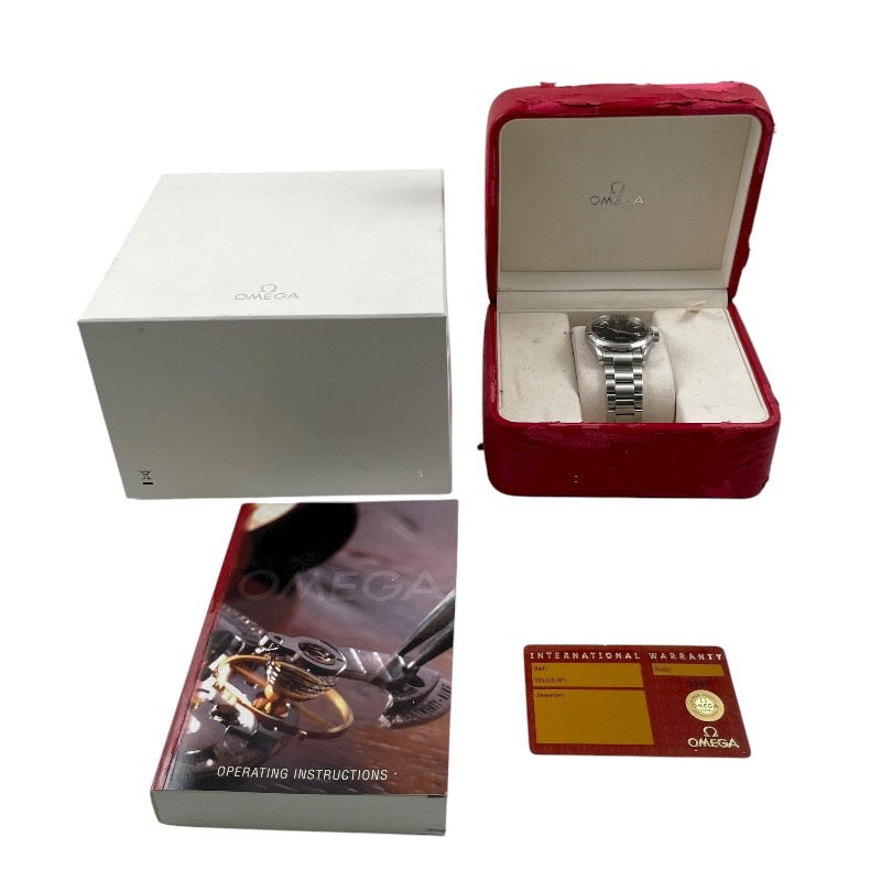 【OMEGA】オメガ シーマスター アクアテラ 2518.80 腕時計 ステンレススチール メンズ クォーツ 36mm 青文字盤 ブルー 150m 500ft