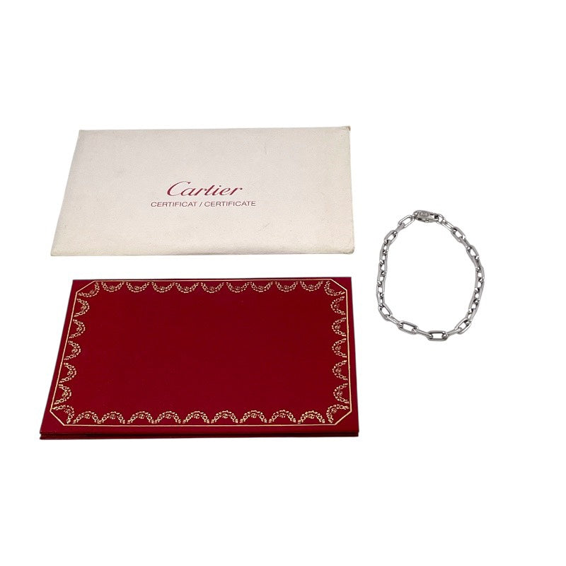 【CARTIER】カルティエ スパルタカス ブレスレット K18ホワイトゴールド レディース 750 サントス 鎖 チェーン 保証書有 メンズ