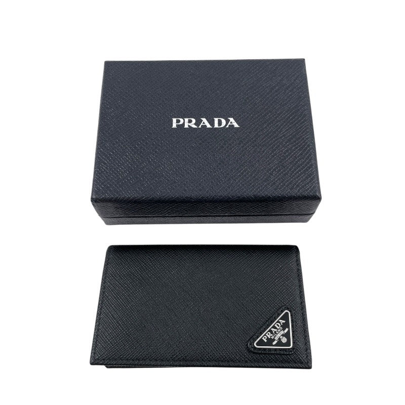 【PRADA】プラダ サフィアーノレザー 名刺入れ 2MC122 名刺入れ レザー メンズ 黒 ブラック カードケース レディース