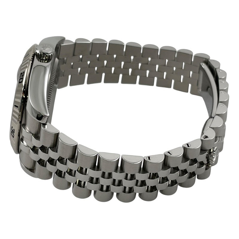 【ROLEX】ロレックス デイトジャスト ターノグラフ 116264 腕時計 SS/WG メンズ G番 自動巻き 黒文字盤 ブラック ジュビリーブレス