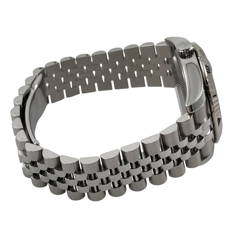 【ROLEX】ロレックス デイトジャスト ターノグラフ 116264 腕時計 SS/WG メンズ G番 自動巻き 黒文字盤 ブラック ジュビリーブレス