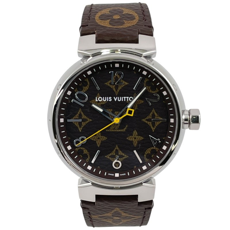 【引き取り限定　格安】ルイヴィトン　タンブール　メンズ　正規品 Q11211 LOUIS VUITTON（ルイヴィトン） タンブール クロノグラフ
