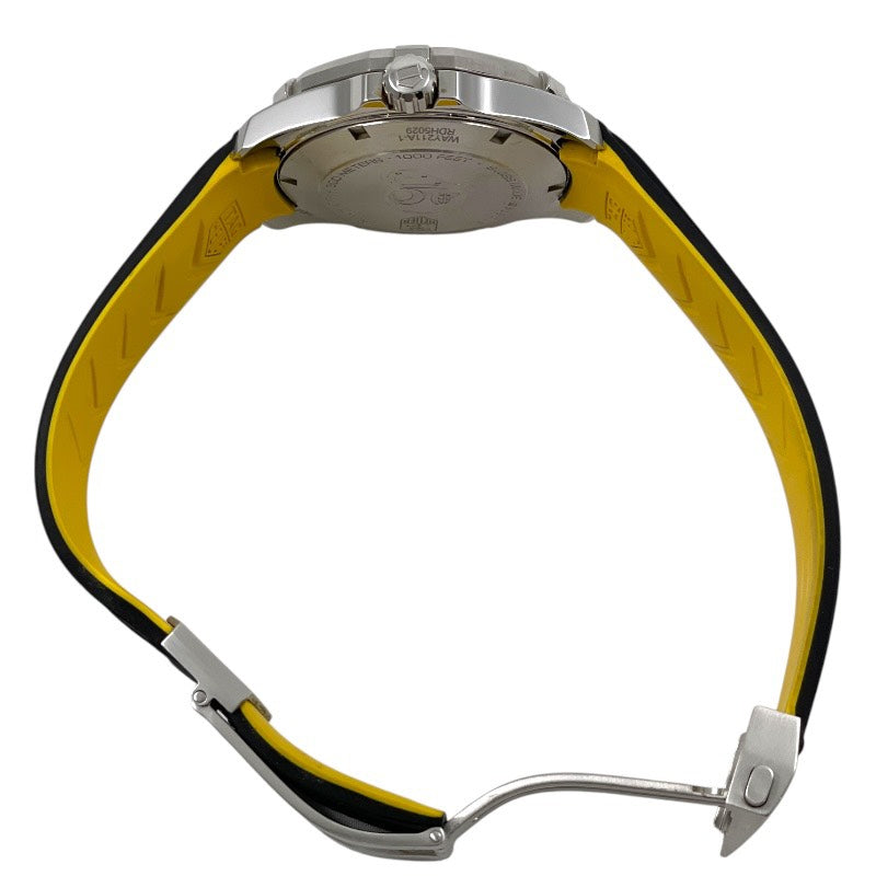 【TAG HEUER】タグホイヤー アクアレーサー キャリバー5 WAY211A.FT6068 腕時計 SS/ラバー メンズ 自動巻き 黒文字盤 ブラック