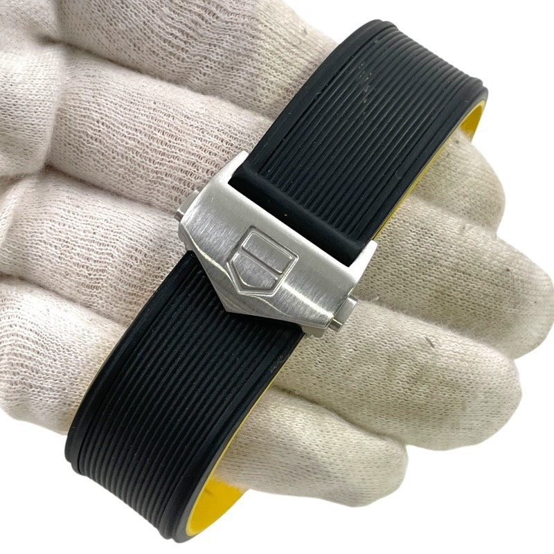 【TAG HEUER】タグホイヤー アクアレーサー キャリバー5 WAY211A.FT6068 腕時計 SS/ラバー メンズ 自動巻き 黒文字盤 ブラック