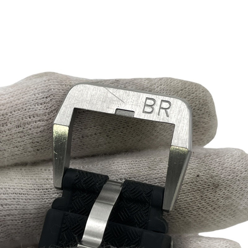 【Bell&Ross】ベル&ロス スポーツ ヘリテージ BR123-92-SP 腕時計 SS/ラバー メンズ 自動巻き 100m デイト 黒文字盤 ブラック