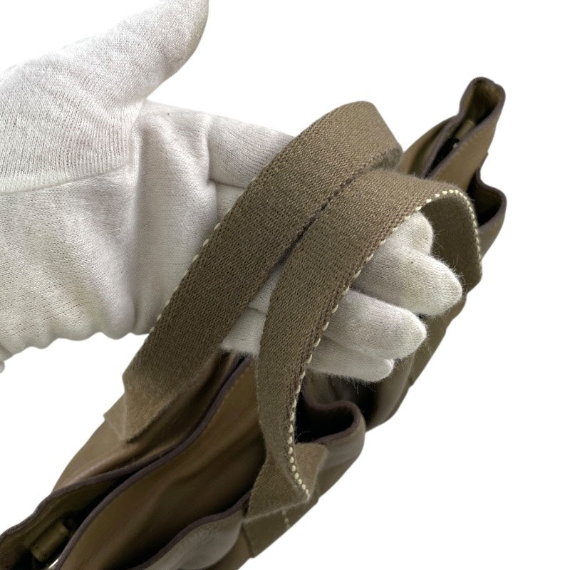 【HERMES】エルメス キャラバンホリゾンタルPM ハンドバッグ レザー レディース カーキ 2WAY ショルダー メンズ