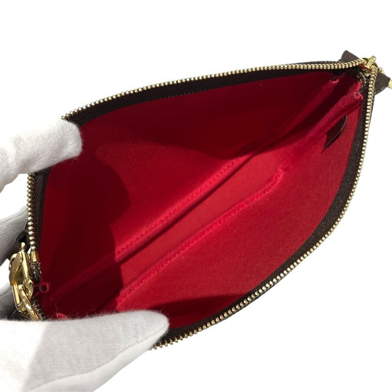【LOUIS VUITTON】ルイ・ヴィトン ポシェット アクセソワール N41206 ハンドバッグ レディース ダミエエベヌ ミニバッグ アクセサリーポーチ