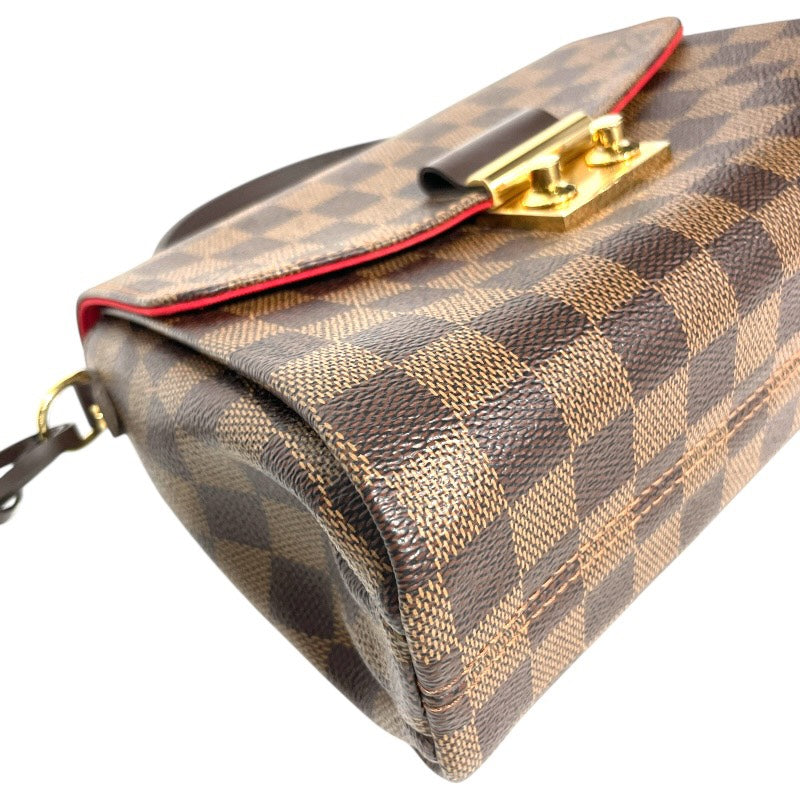 【LOUIS VUITTON】ルイ・ヴィトン クロワゼット N53000 ハンドバッグ レディース ダミエエベヌ 2WAY ショルダー ミニバッグ