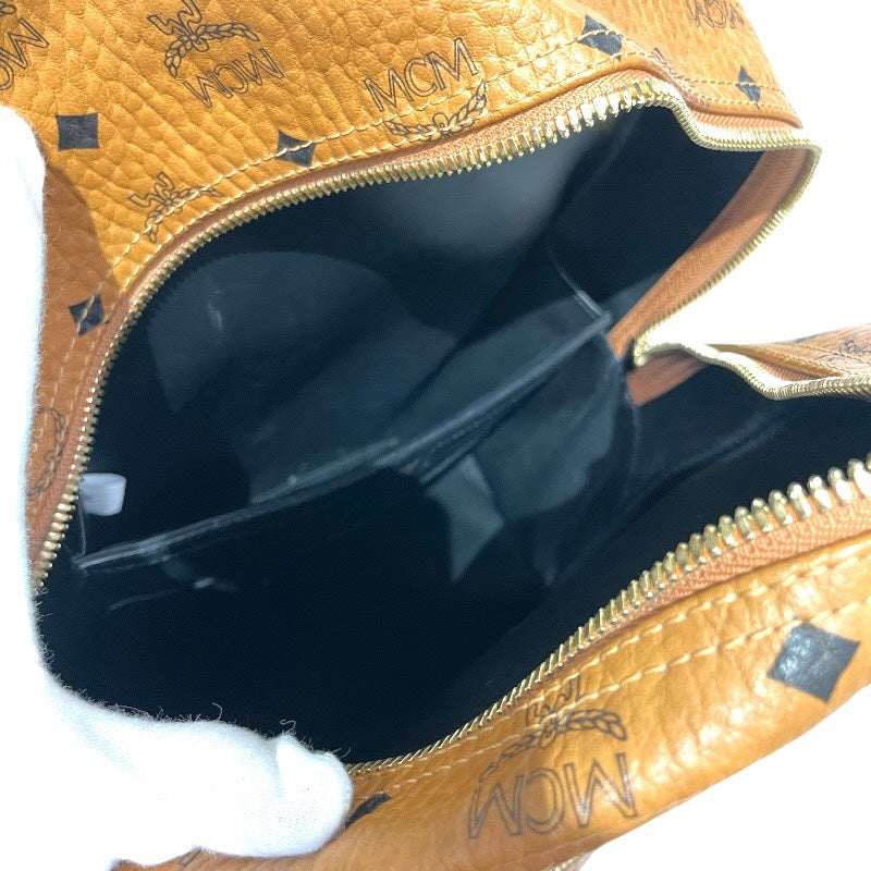 【MCM】エム・シー・エム スターク サイドスタッズ バックパック MMK7AVE99CO001 リュック・デイパック レザー メンズ ヴィセトス ブラウン レディース