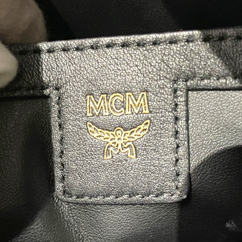 【MCM】エム・シー・エム スターク サイドスタッズ バックパック MMK7AVE99CO001 リュック・デイパック レザー メンズ ヴィセトス ブラウン レディース