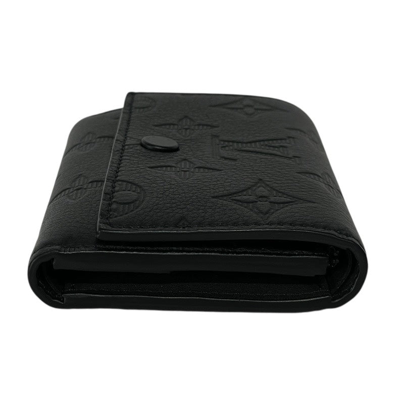 【LOUIS VUITTON】ルイ・ヴィトン ヴィクター・ウォレット M12635 三つ折り財布 レザー メンズ モノグラムシャドウ 黒 ブラック ノワール