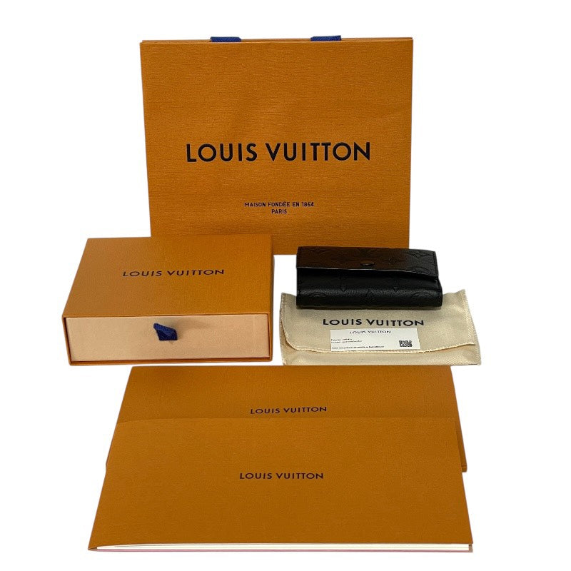 【LOUIS VUITTON】ルイ・ヴィトン ヴィクター・ウォレット M12635 三つ折り財布 レザー メンズ モノグラムシャドウ 黒 ブラック ノワール