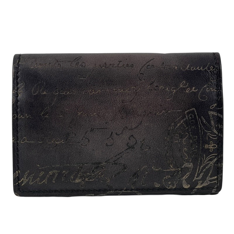 【Berluti】ベルルッティ インブイア IMBUIA 名刺入れ レザー メンズ カリグラフィ カードケース