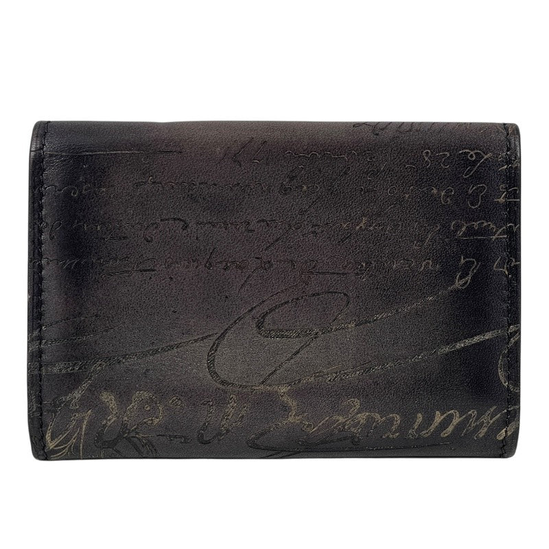 【Berluti】ベルルッティ インブイア IMBUIA 名刺入れ レザー メンズ カリグラフィ カードケース