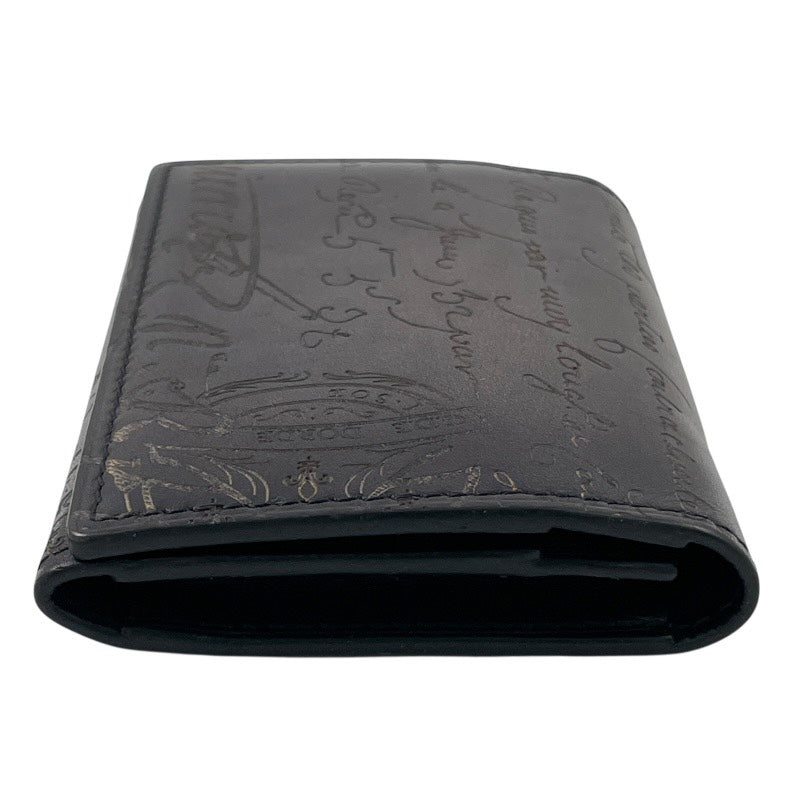 【Berluti】ベルルッティ インブイア IMBUIA 名刺入れ レザー メンズ カリグラフィ カードケース