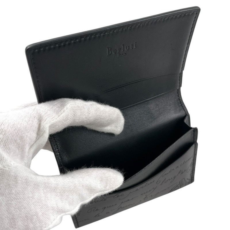 【Berluti】ベルルッティ インブイア IMBUIA 名刺入れ レザー メンズ カリグラフィ カードケース