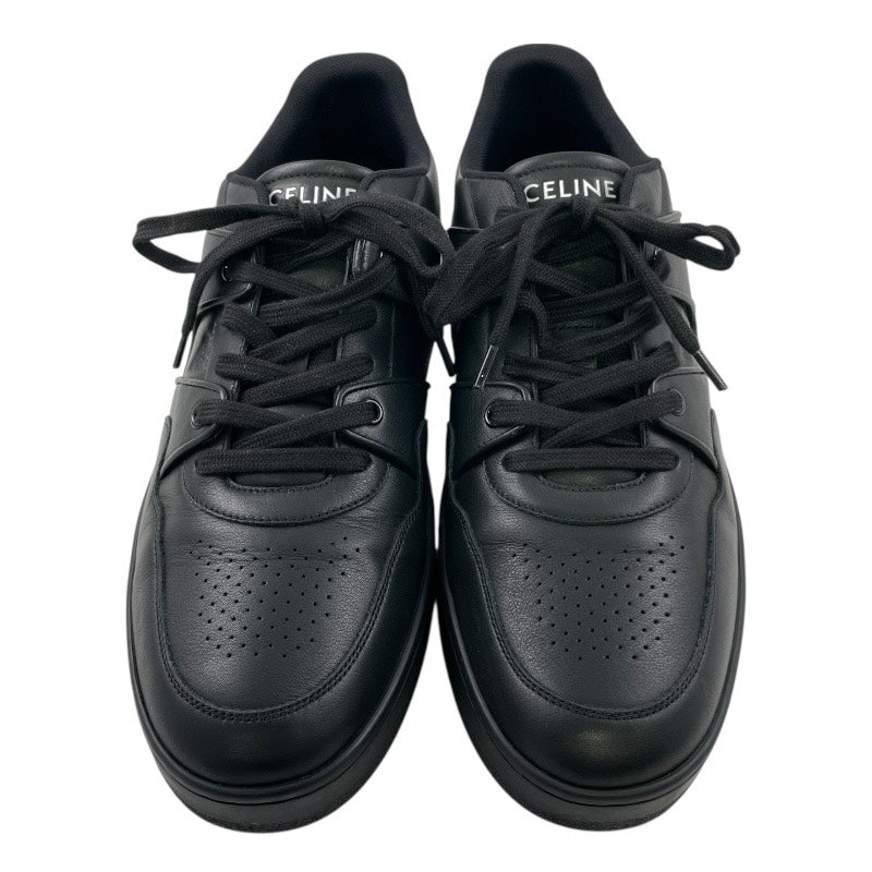【CELINE】セリーヌ トレーナー レースアップスニーカー CT-04 スニーカー レザー メンズ サイズ44 30cm 黒 オールブラック