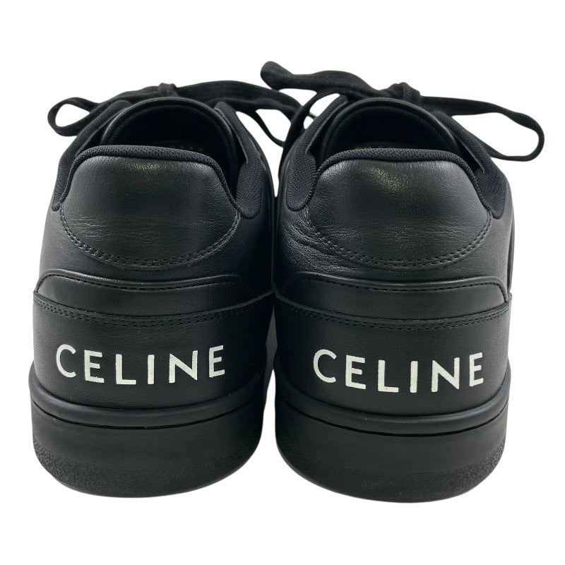 【CELINE】セリーヌ トレーナー レースアップスニーカー CT-04 スニーカー レザー メンズ サイズ44 30cm 黒 オールブラック