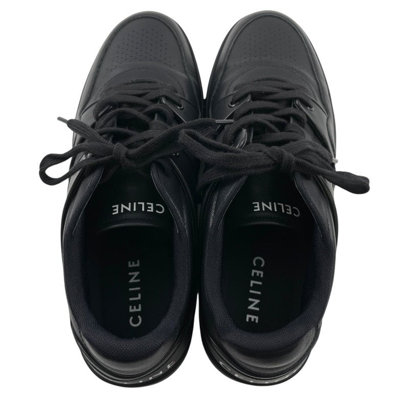 【CELINE】セリーヌ トレーナー レースアップスニーカー CT-04 スニーカー レザー メンズ サイズ44 30cm 黒 オールブラック