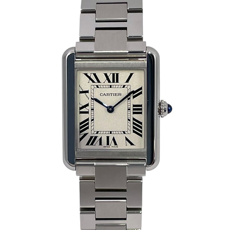 【CARTIER】カルティエ タンクソロSM W5200013 腕時計 ステンレススチール レディース クオーツ