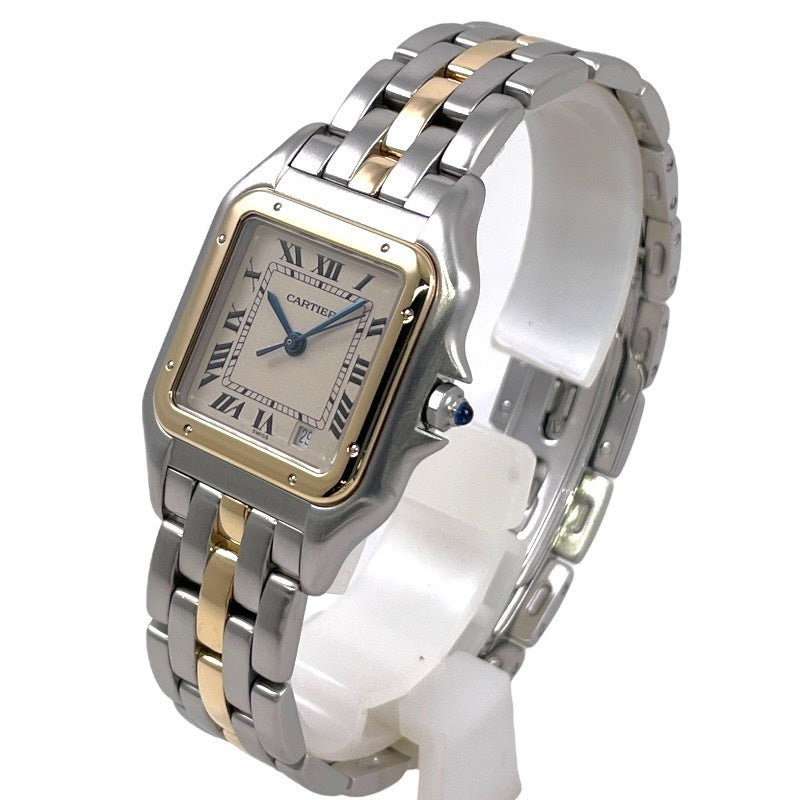 【CARTIER】カルティエ パンテールMM 1ロウ W25028B5 腕時計 SS/YG レディース クォーツ デイト メンズ