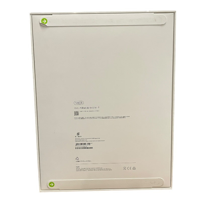 【新品】【Apple】アップル iPad Air 13インチ M3 MCNH4J/A iPad ユニセックス 新品未使用品 Wi-Fi 128GB 2025年春モデル