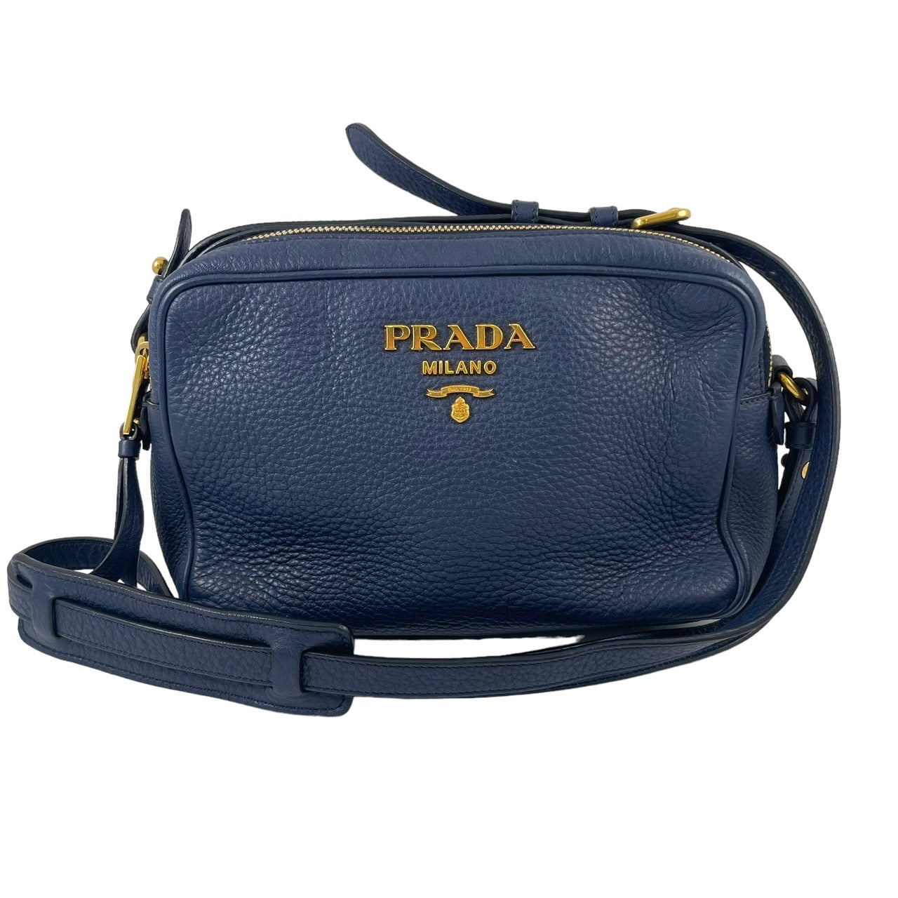 【PRADA】プラダ 1BH079 ショルダーバッグ レザーレディース ダブルジップ ポシェット 本革 クロスボディ ポーチ