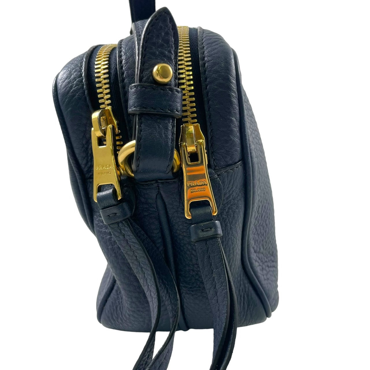 【PRADA】プラダ 1BH079 ショルダーバッグ レザーレディース ダブルジップ ポシェット 本革 クロスボディ ポーチ