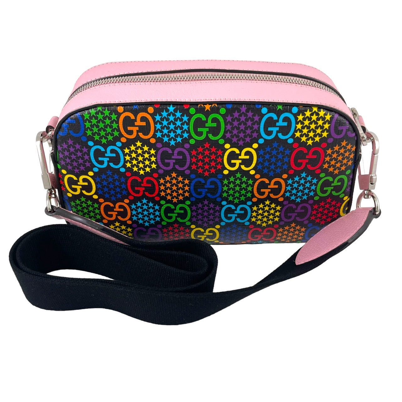 【GUCCI】グッチ GGサイケデリック 574886 ショルダーバッグ コーティングキャンバスレディース ポシェット GGスプリーム