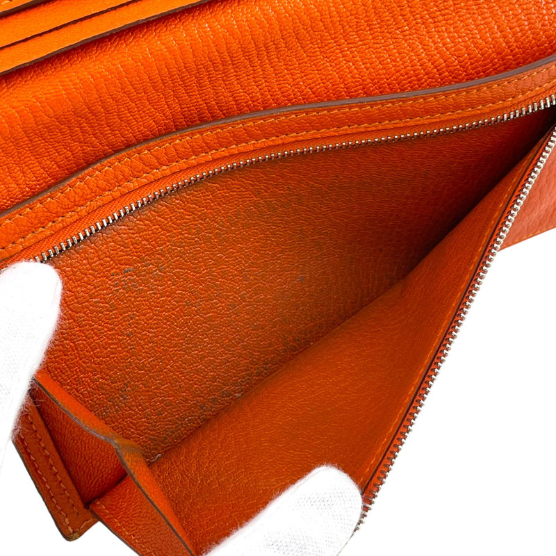 【中古】【HERMES】エルメス ベアンスフレ 二つ折り財布 レザー レディース