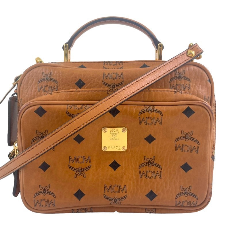 MCM エム・シー・エム ショルダーバッグ MMR4SVI69CO001 ショルダーバッグ PVC ブラウン レディース【中古】