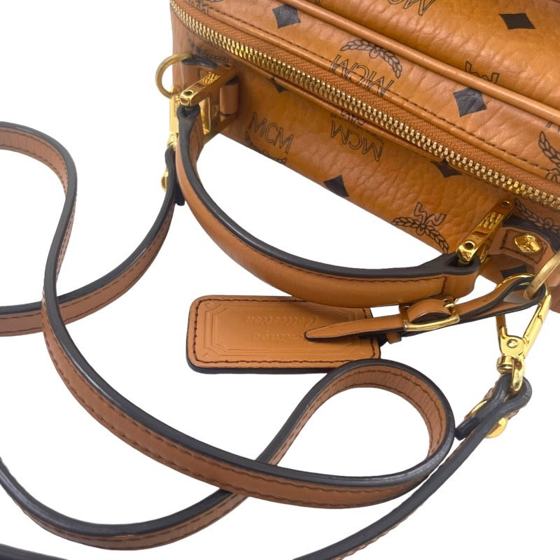 MCM エム・シー・エム ショルダーバッグ MMR4SVI69CO001 ショルダーバッグ PVC ブラウン レディース【中古】