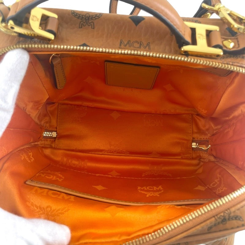 MCM エム・シー・エム ショルダーバッグ MMR4SVI69CO001 ショルダーバッグ PVC ブラウン レディース【中古】