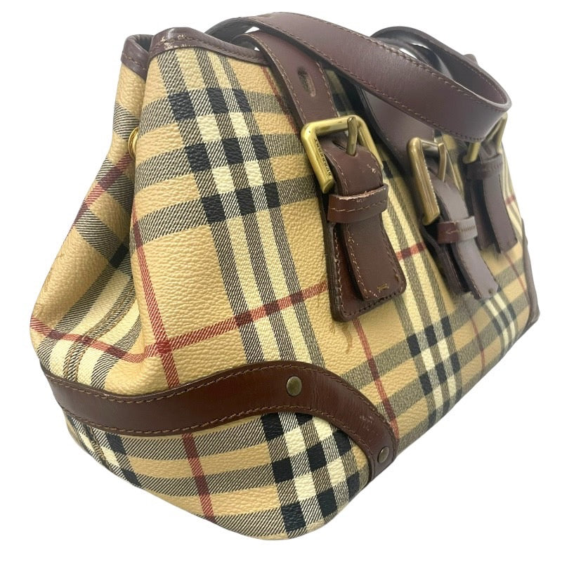 【BURBERRY】バーバリー トートバッグ トートバッグ PVCレディース ハンドバッグ シャドーホース ノバチェック
