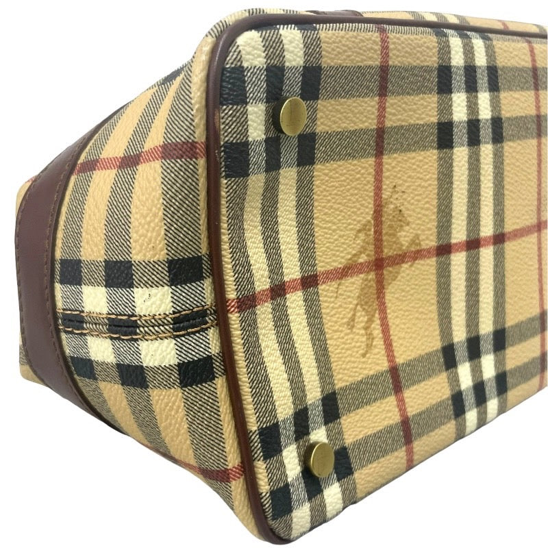 【BURBERRY】バーバリー トートバッグ トートバッグ PVCレディース ハンドバッグ シャドーホース ノバチェック