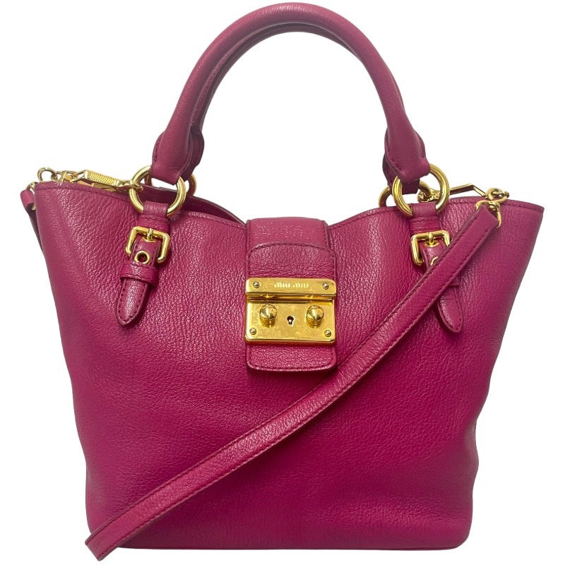 MIUMIU ミュウミュウ マドラス 2way ショルダーバッグ ハンドバッグ 