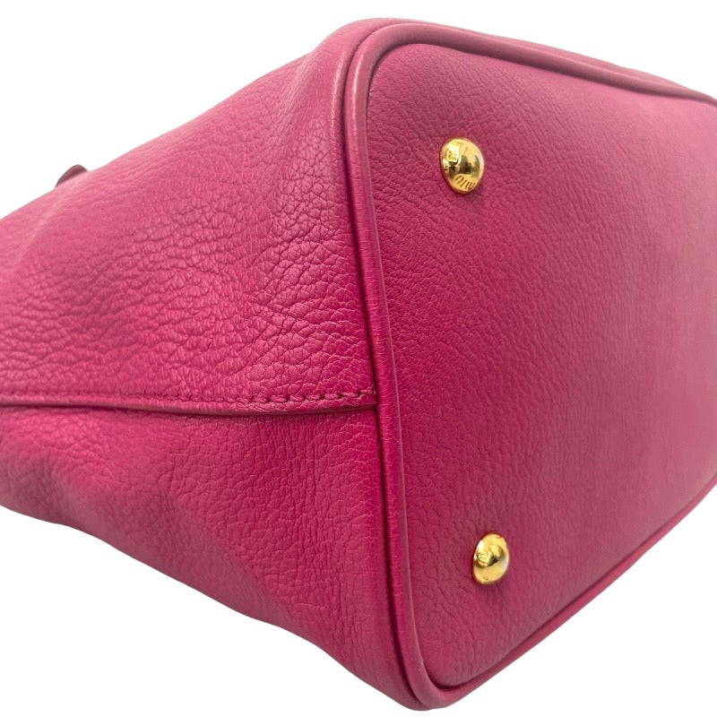 MIUMIU ミュウミュウ マドラス 2way ショルダーバッグ ハンドバッグ ピンク【中古】 レディース