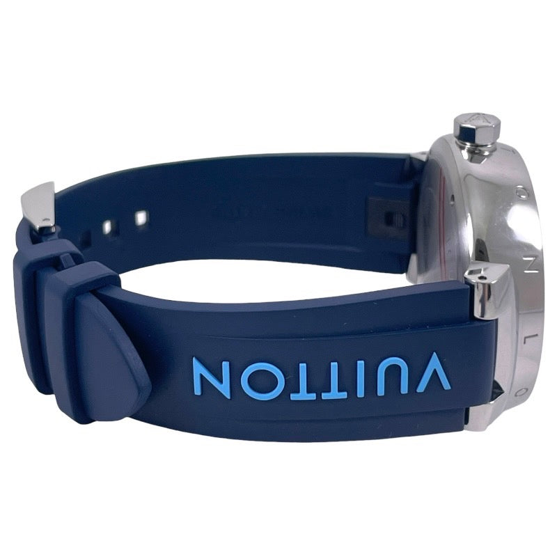 LOUIS VUITTON ルイ・ヴィトン タンブールGM QA073Z 腕時計 ステンレス ダミエグラフィット クオーツ ダミエグラフィット文字盤【中古】 メンズ