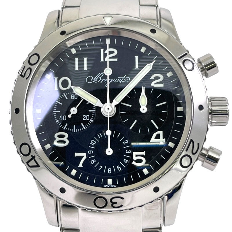 【Breguet】ブレゲ アエロナバル 3800ST/92/SW9 腕時計 ステンレススチール メンズ 自動巻き クロノグラフ
